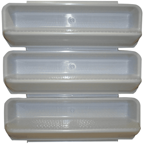 Pentair Plastic Recessed In-Wall Steps 15 Inches , White, Set of 3 82400700 (AMP-35-792)