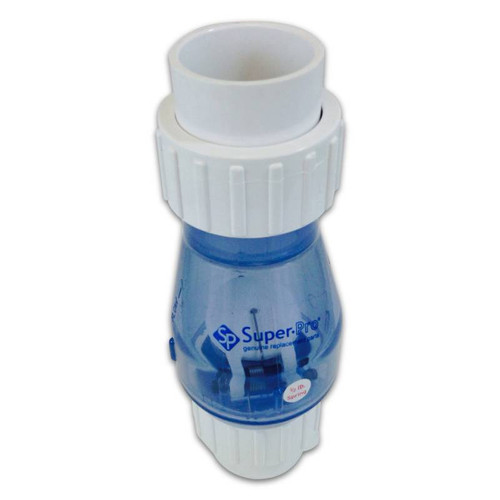 Super-Pro 1.5"S Swing Union PVCCheck Valve With.5# Spring SP0823-15