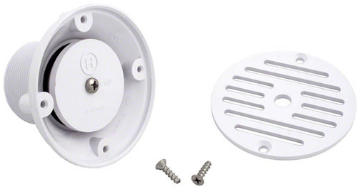 Hayward Inlet Fitting Adjustable Wall/Floor, 1-1/2" FIP x 2" MIP, White, SP1424 (HAY-251-2107)