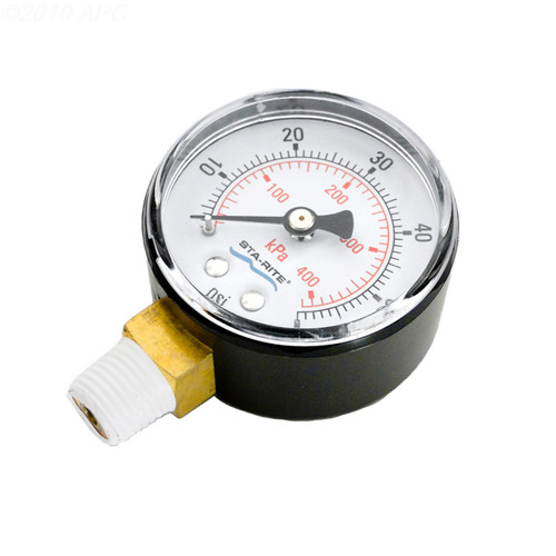 Pentair .25" Bottom Mount Pressure Gauge, 15060-0000T (STA-061-5069)