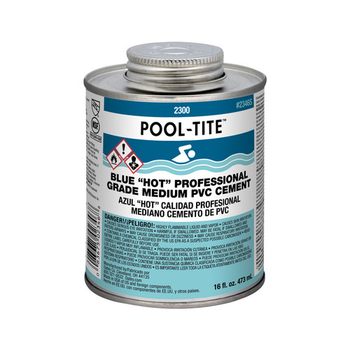Oatey 16 Oz Pool-Tite Blue Glue Pipe Cement, 2346S (UEL-60-5154)
