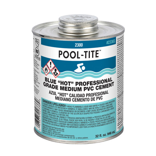 Oatey 32 Oz. Pooltite Blue Glue Pipe Cement, 2336S (UEL-60-5157)