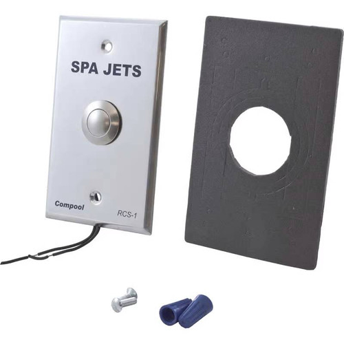 Pentair Compool Remote Spa Jet Switch with Plate, RCS1 (COM-30-740)