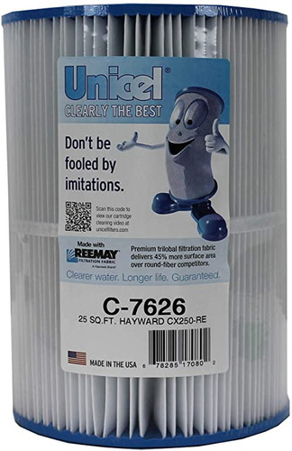 Unicel Replacement Cartridge for Hayward Star-Clear C250 25 Sq Ft Cartridge Filter, C-7626