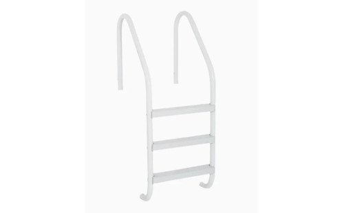 Saftron 24" x 53" White 3-Step Residential Ladder 20" Center, P-324-L3-W