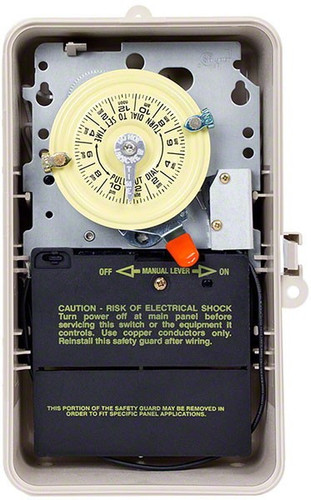 Intermatic Time Clock with Metal Weatherproof Case, T104R3 - EZ
