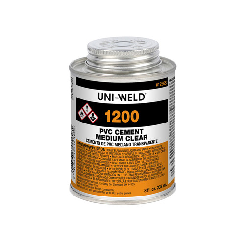 Oatey 16 Oz. Clear Medium Body Uni-Weld PVC Cement, 1246S (UEL-60-5260)