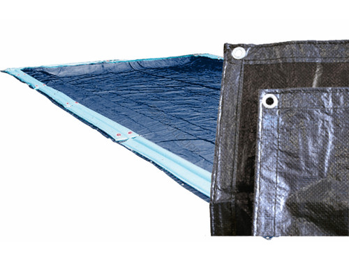 Cool Covers, Royal Unbound In-Ground Rectangle 16' x 24' Winter Cover, Blue/Black, 8 Year Limited Warranty, 772129IU (GPC-70-1153)