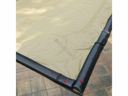 Midwest Canvas Solid Emperor 16' x 32' Rectangle Winter Cover, Black/Tan, 8 Year Limited Warranty, BT1632R (WC-IG-101003)