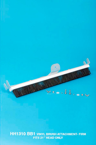 Hammer-Head Vinyl Brush Bracket w/ Black, Firm Bristles, HH1310BB1, (HPP-201-2022)