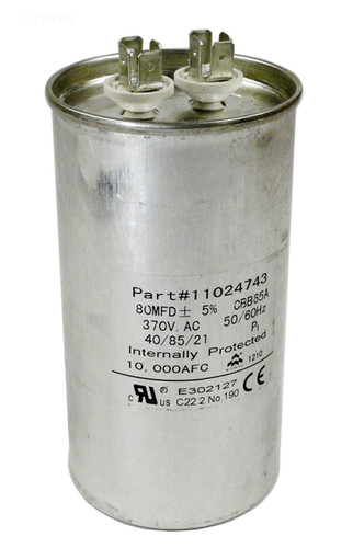 Hayward Compression Run Capacitor 80 UF 440 VAC, SMX11022320 (SUM-151-1071)