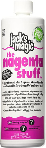 Jack's Magic Magenta Metal Solution 32 Oz, JMMAGENTA032