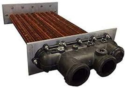 Raypak 010046F Copper Polymer Heat Exchanger Assembly, 010046F