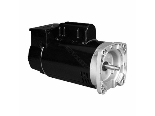 Nidec FHP Full Rated Square Flange Pool & Spa Motor with Timer, ASB2983T (EMR-60-7237)
