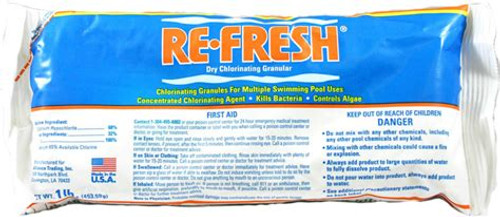Re-Fresh Chlorine Pool Shock (1 lb. bag), 25284