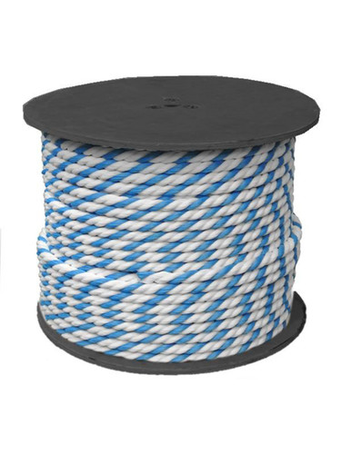 Super-Pro .75" Blue/White Pool Rope (Priced per foot), 10352 (SPG-42-2000)