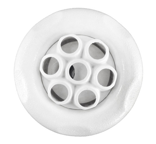 Waterway White 5-Scallop Thread In Poly Storm Gunite Jet Internals, 229-8030 (WWP-85-8618)