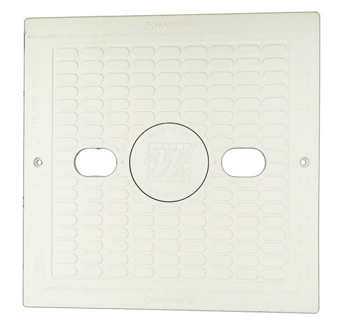 Waterway White Square Skimmer Lid, 540-6490WW (WW5406490WW)