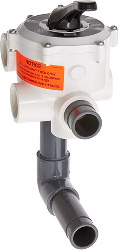  Sta-Rite ABS 6-Position Multiport Valve 1.5" Valve Port with 1 .5" Piping, 18202-0150H 