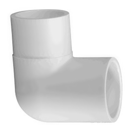 Lasco .5"SPG x .5"S SCH40 PVC 90 Elbow Street, 409-005