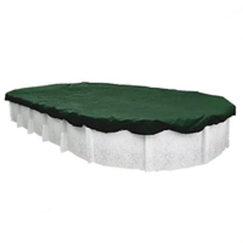 GLI 18' X 36' Oval Above Ground Estate Solid Pool Cover with 4' Overlap, 45-1836OV-EST-4-BX