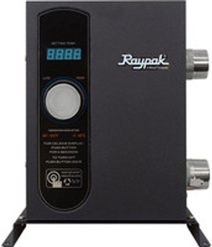 Raypak E3T Digital Spa Electric Heater 27KW, 92K BTU, 240V, 60 GPM, Titanium Heat Element, ELSR00271T1