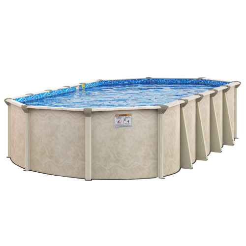 Lake Vista Above Ground Swimming Pool, Oval, 54" Walls