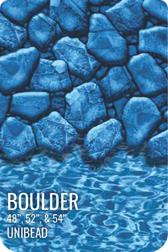 GLI Boulder Above Ground Unibead Liner 27' Round 52" Wall, 05-0027RD-BLD-UB-52