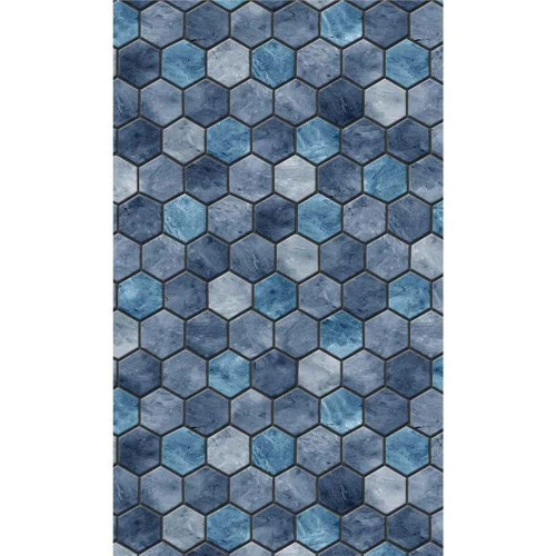 GLI Travertine Hex Above Ground Unibead Liner 24' Round 54" Wall, 05-0024RD-THX-UB-54