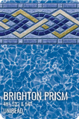 GLI Brighton Prism Above Ground Unibead Liner 12' X 23' Oval 52" Wall, 05-1223OV-BPM-UB-52