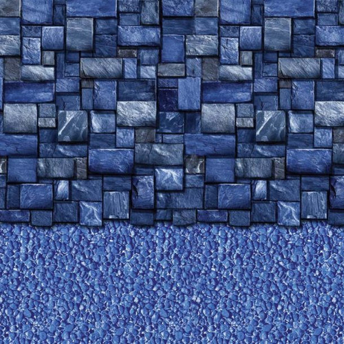 Latham Blue Slate Vinyl EZ-Bead Above Ground Liner, 24" Round 48" Wall, LA5RB2400BS8STX