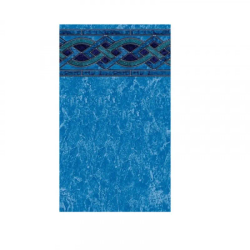 Latham Solona Blue Marble Vinyl EZ-Bead Above Ground Liner, 18 Round 52" Wall, LA5RB1800SO2MAX