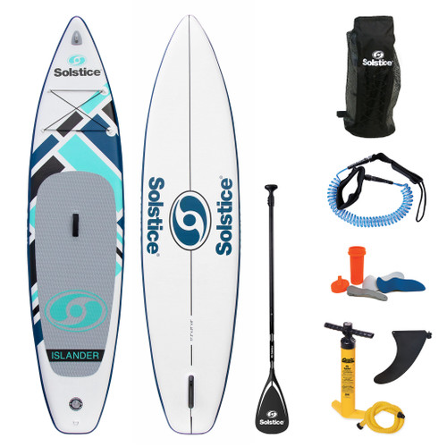 Swimline Solstice Inflatable Islander Stand-Up Paddleboard Full Kit, 36134