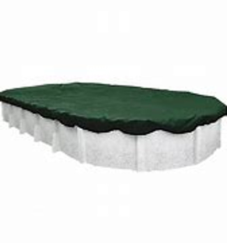 Swimline Superguard Above Ground Green 12'x24' Oval Winter Cover With 3' Overlap, PCO121527