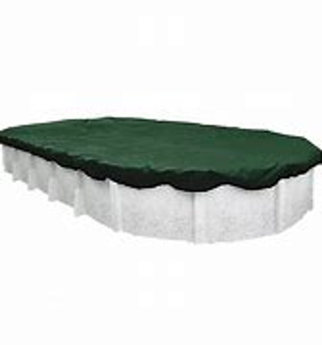Swimline Superguard Above Ground Green 18'x34' Oval Winter Cover With 3' Overlap, PCO122140