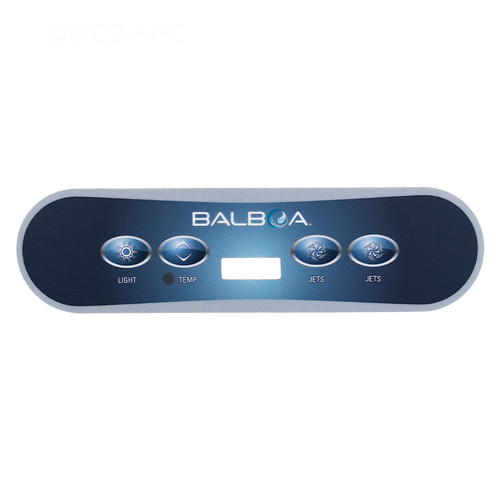 Balboa 4-Button VL400 Topside Panel Overlay, 12237