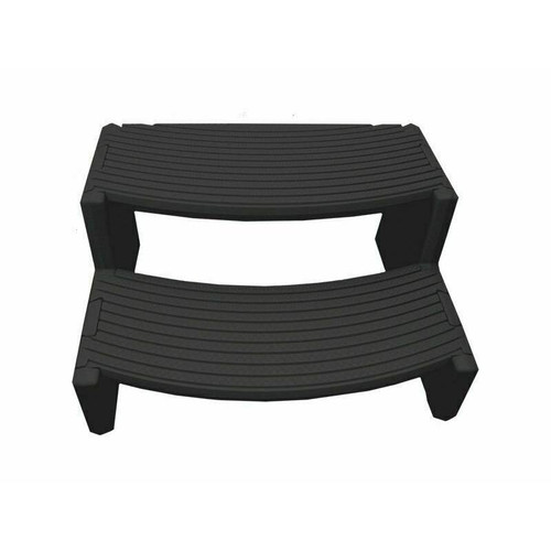 Life Essentials 19.7" x 16" Black Spa Step, MSS070
