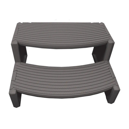 Life Essentials 19.7" x 16" Charcoal Gray Spa Step, MSS060