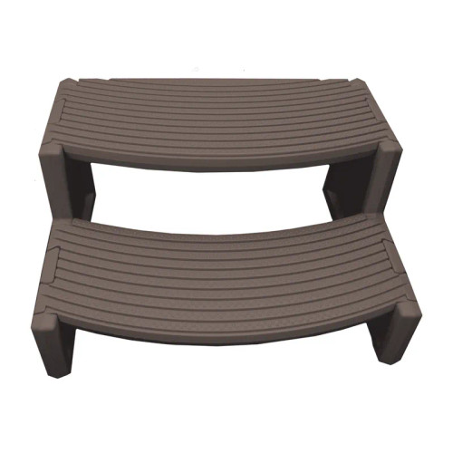 Life Essentials 19.7" x 16" Espresso Spa Step, MSS080