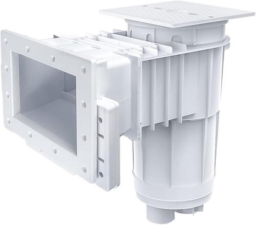 CMP 2" Socket White In-Ground Vinyl Liner Skimmer with Square Lid, 25160-010-200