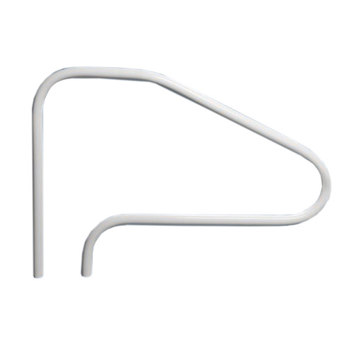  Saftron 48" x 32" Gray 4-Bend Return-to-Deck Bend Above Water Handrail, RTD-448-G