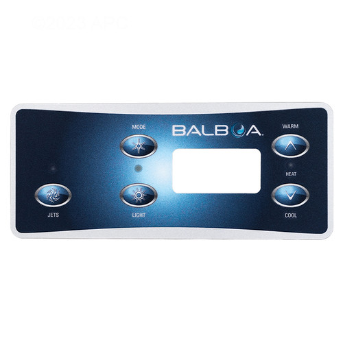 Balboa VL701S 5‑Button STD Panel Overlay, 10429