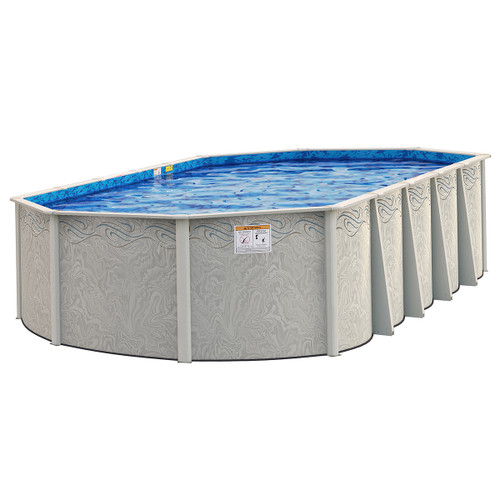 Bay Burst Resin Above Ground Pool - Oval