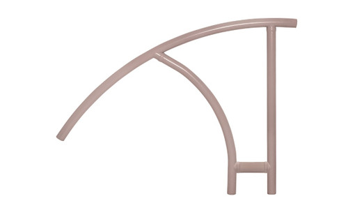 Saftron 49" x 36" Taupe Cross Braced Return-To-Deck Triton Handrail, CBTRTD-144-T 