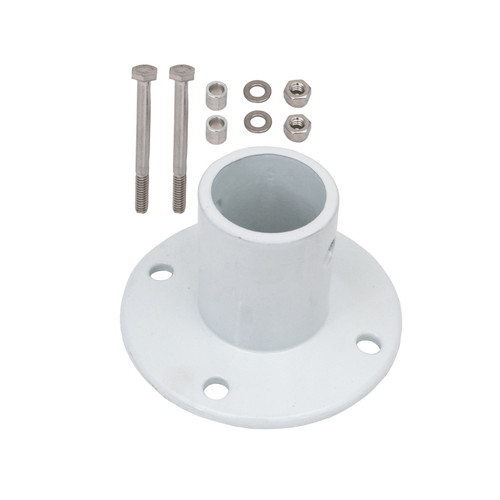Perma-Cast White 1.9" Slide FlangePowder Coated Aluminum, PF-3119