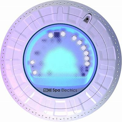 Spa Electrics Retro‑8 Multi‑Plus LED Retrofit Kit, 12V, with White Rim, R8C L12 R1 WW4