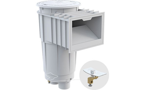 Hayward 2" SKT Gunite SkimMaster Skimmer with Square Lid, SP1072S2SQ