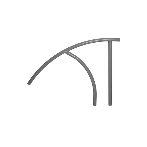 Saftron 44" x 36" Graphite Triton Series Return-to-Deck Handrail, TRTD-144-GG