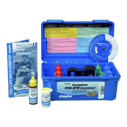 Taylor Complete FAS-DPD-High Range Test Kit with .75 oz Bottles 