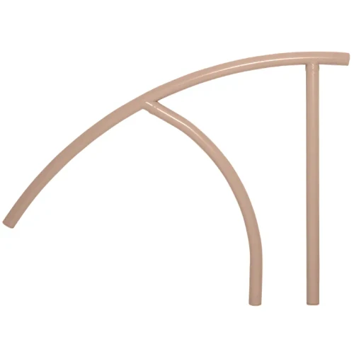  Saftron 44" x 36" Beige Triton Series Return-to-Deck Handrail, TRTD-144-B